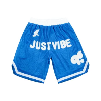 JUST VIBE Loose Fit Shorts Unisex Blue