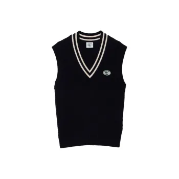 Sporty & Rich X LACOSTE Tank Tops Women's Black