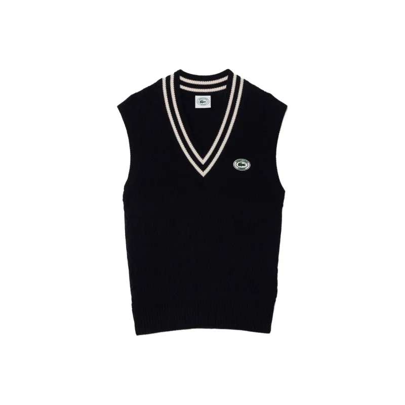 Sporty & Rich X LACOSTE Tank Tops Women's Black-0