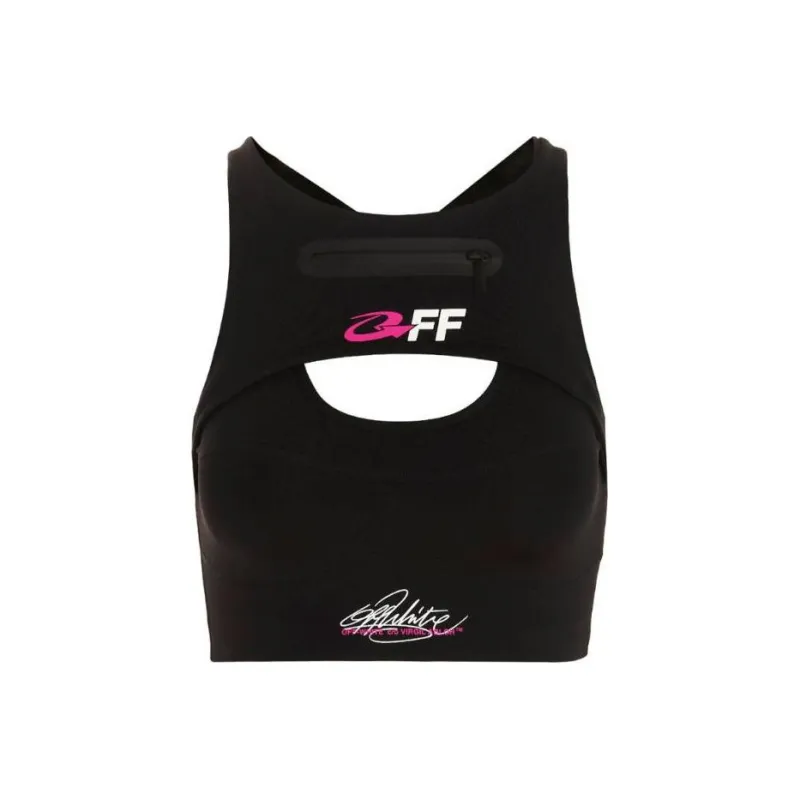 OFF WHITE For Run Cut out Sports Bra-0