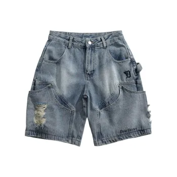 DUKE+DEXTER Denim Shorts Unisex Blue