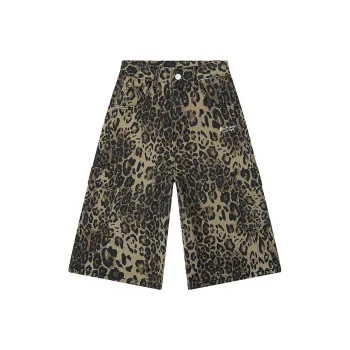 LOOX! Cargo Shorts Unisex Desert Leopard Print