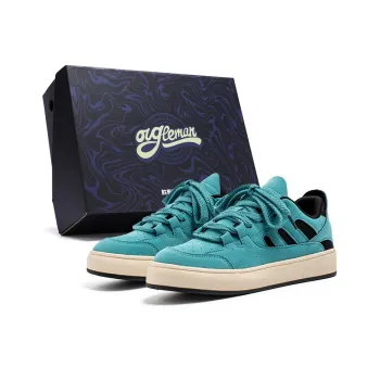 OUGLEMEN Abrasion Resistant, Lightweight, And Breathable Low Top Skateboard Shoes Men's Box Included
