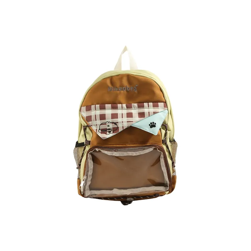SUN EARTH &U Nylon Fabric Backpack Unisex Multicolor-2
