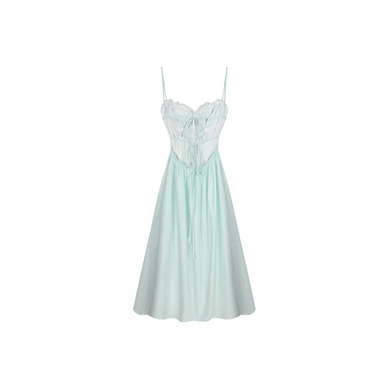 SECFLY OFFICIAL Slip Dress Women's Mint Green-1
