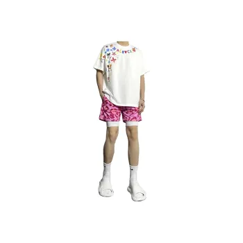 GSUE Casual Shorts Unisex Pink Leopard