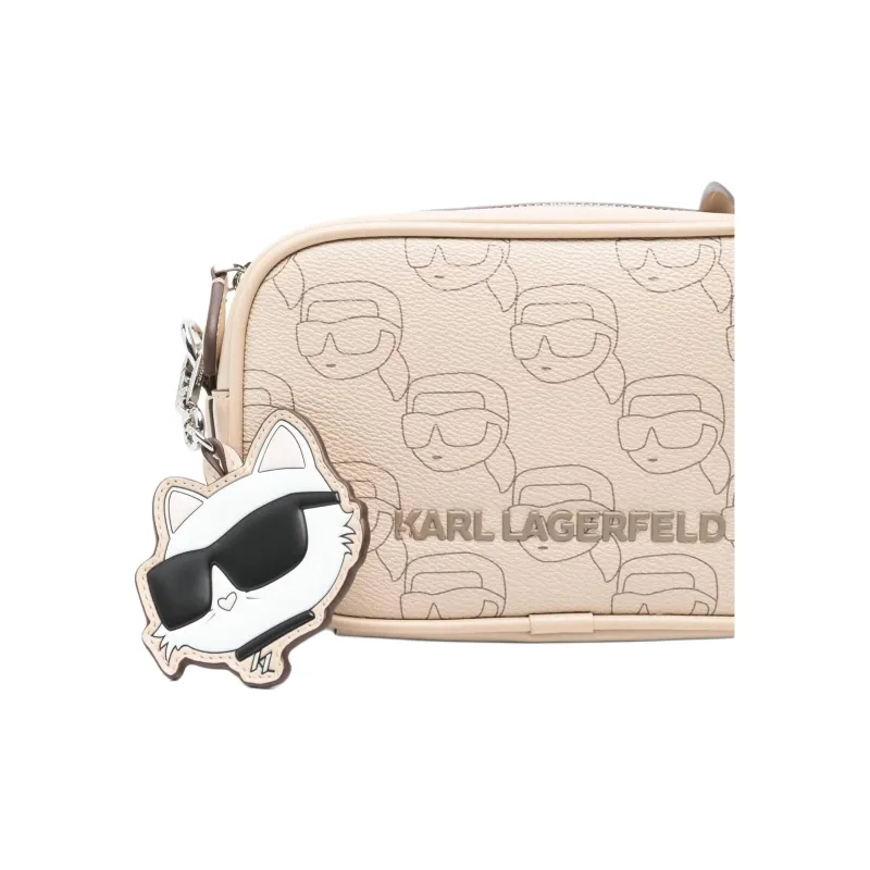KARL LAGERFELD Polyurethane Shoulder Bag Women's Beige-2