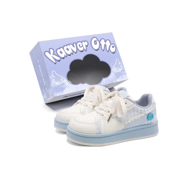 KAAVER OTTO Cushioning Abrasion Resistant Breathable Low Top Skateboard Shoes Women's-10
