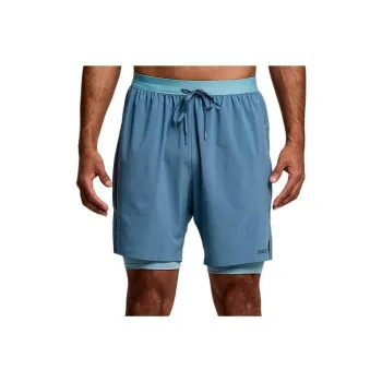 Saucony Soutpace7' 2-In-1 Short Casual Shorts Men's Blue