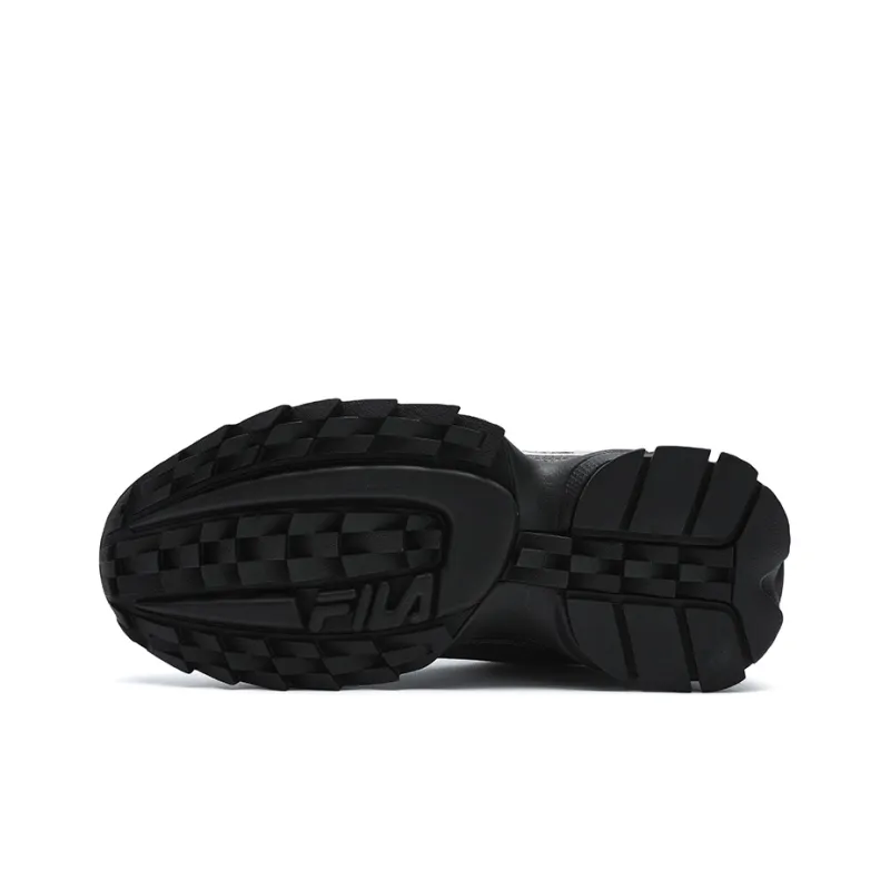 FILA Disruptor 2 Anti Slip Wear Resistant Low Top Casual Shoes Women's Black-4