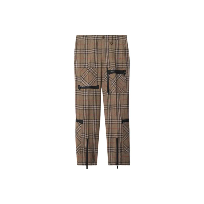 Burberry Check Cargo Trousers-0