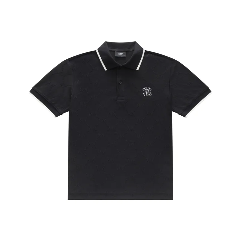 MLB MONOGRAM Collection New York Yankees SS25 Polo Shirt Unisex Black-0