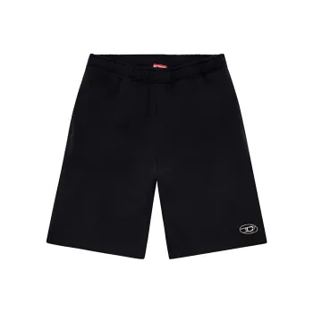 DIESEL P-Marshy-OD Logo Plaque Sweat Shorts