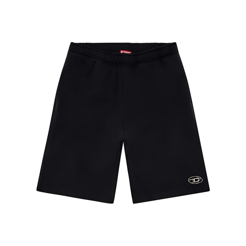 DIESEL P-Marshy-OD Logo Plaque Sweat Shorts-0