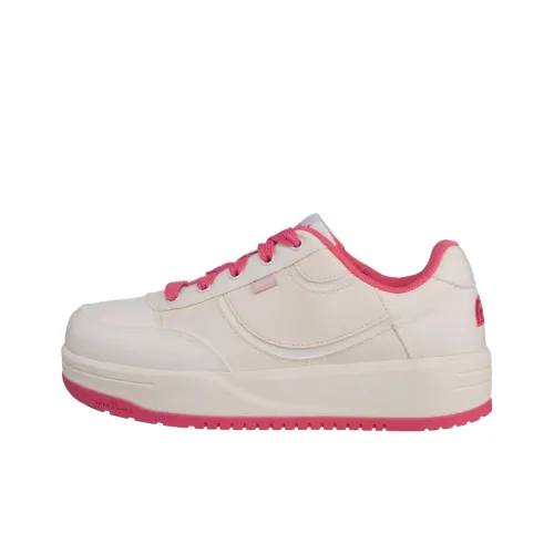 THE NORTH FACE Dome Anti Slip Wear Resistant Low Top Skateboard Shoes Women's Beige Pink