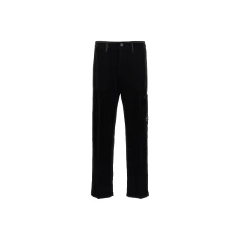 STONE ISLAND Logo Patch Corduroy Trousers