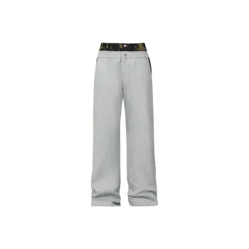 YADcrew Casual Pants Unisex Gray
