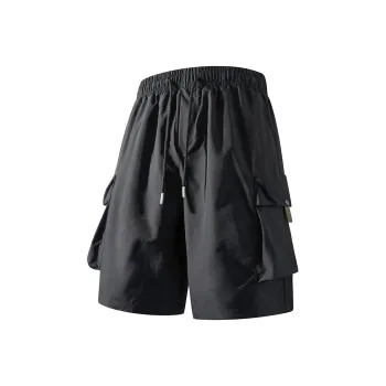 NAXUSTO Casual Shorts Unisex Black