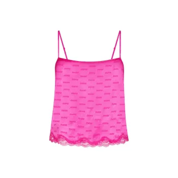 SKIMS JACQUARD LACE CAMI Tank Tops Women's HOT PINK/Bright Pink
