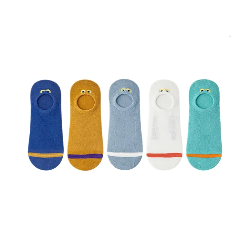 Cotton Gene No Show Socks Men's 5 Pack-14
