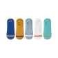 Royal Blue+Ginger Yellow+Light Blue+White+Cyan