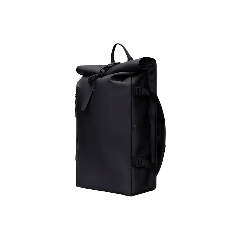 Rains Polyurethane Backpack Large Size Unisex Black-2
