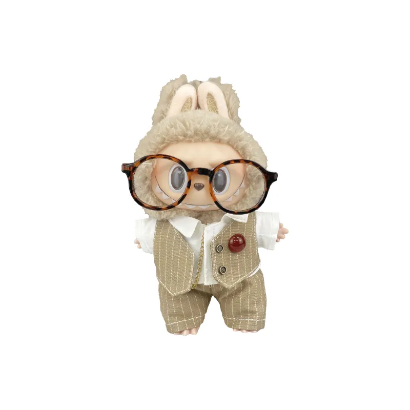 [Modified Doll] POP MART Labubu THE MONSTERS Heartbeat Macaron Collection London Morning Mist Hang Tag Box 17cm-20