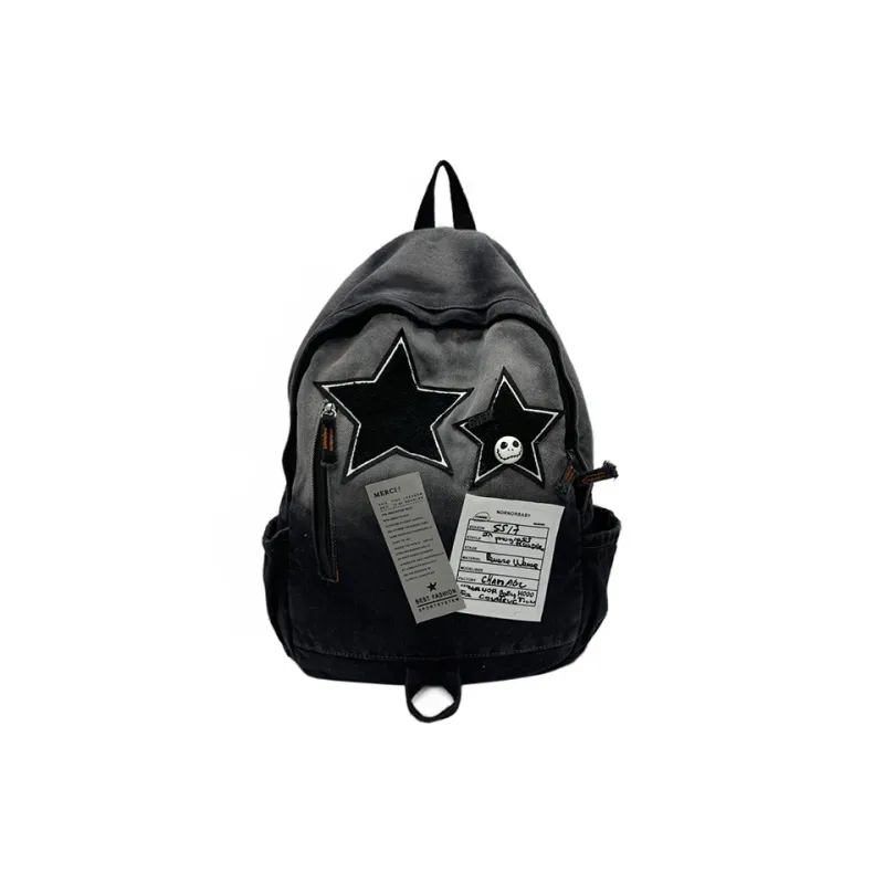 SUN EARTH &U Denim Backpack Regular Unisex Multicolor-0