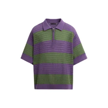 ZARA Polo Shirts Men Purple