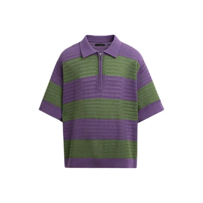 ZARA Polo Shirts Men Purple-0