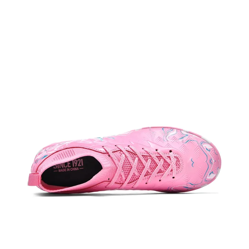 Binary TF Turf Cushioning Abrasion Resistant Lightweight Slip Resistant Soccer Shoes Unisex Rose Pink-3