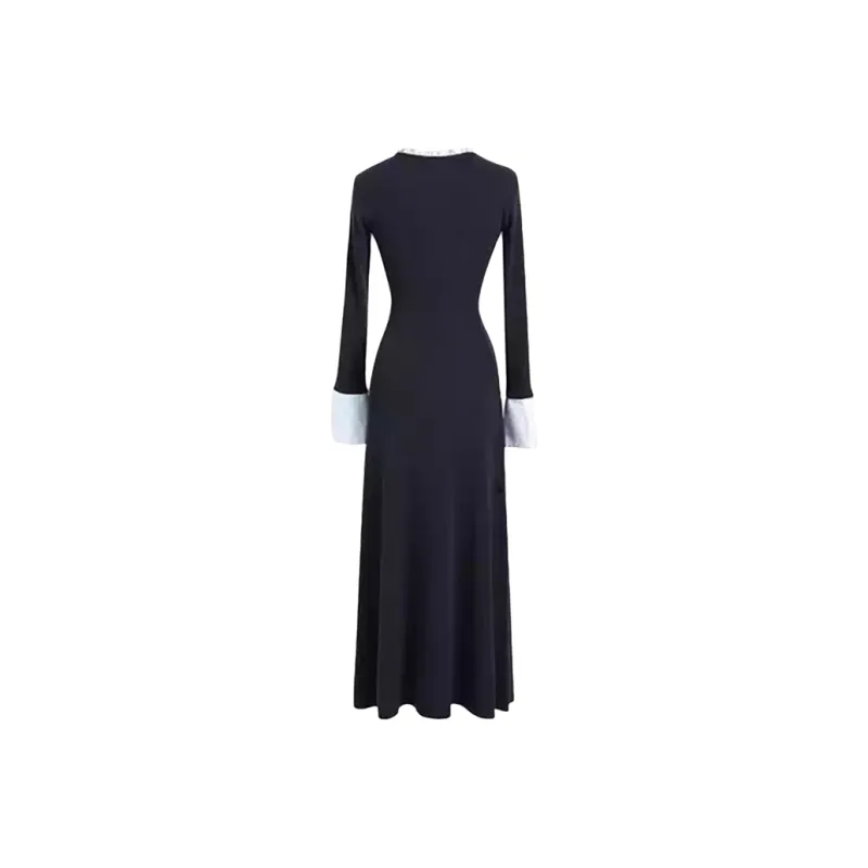 Incolore Long Sleeved Dress Women's Navy Blue-1