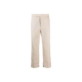 THOM BROWNE Mid Rise Cropped Trousers