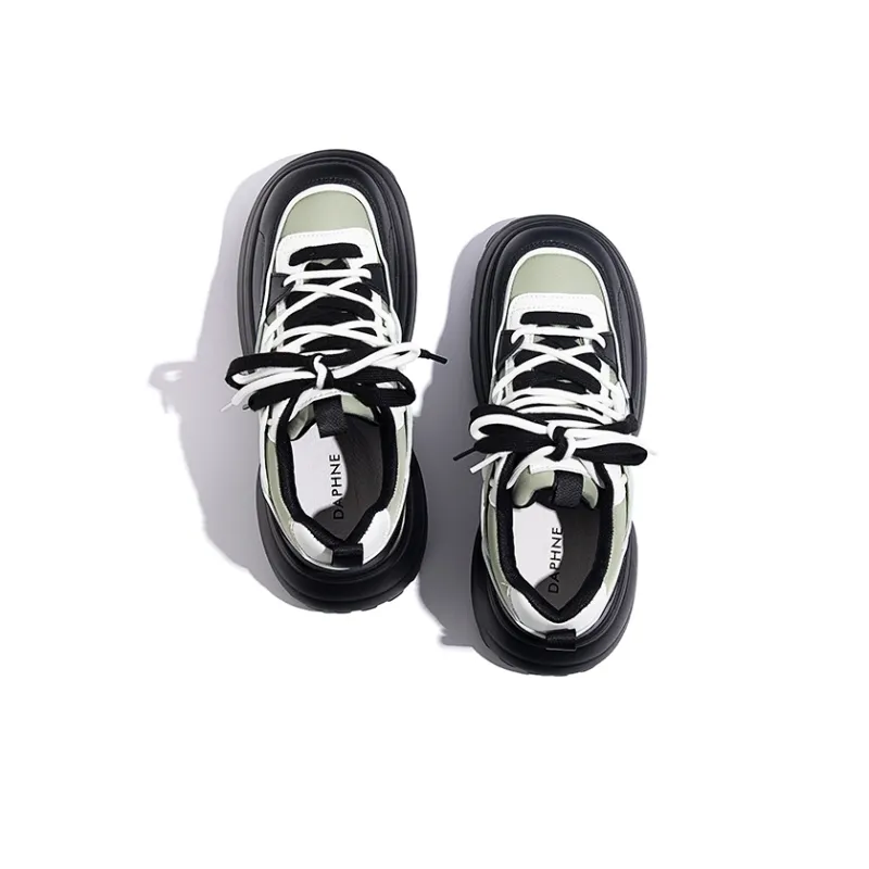DAPHNE Shock Absorbers With Slip Resistant And Abrasion Resistant Properties Low Top Chunky Sneakers Women's-7