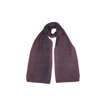 Paul Smith Polyamide, Wool, Mohair, Linen Gauze Knit Scarves Men's Purple
