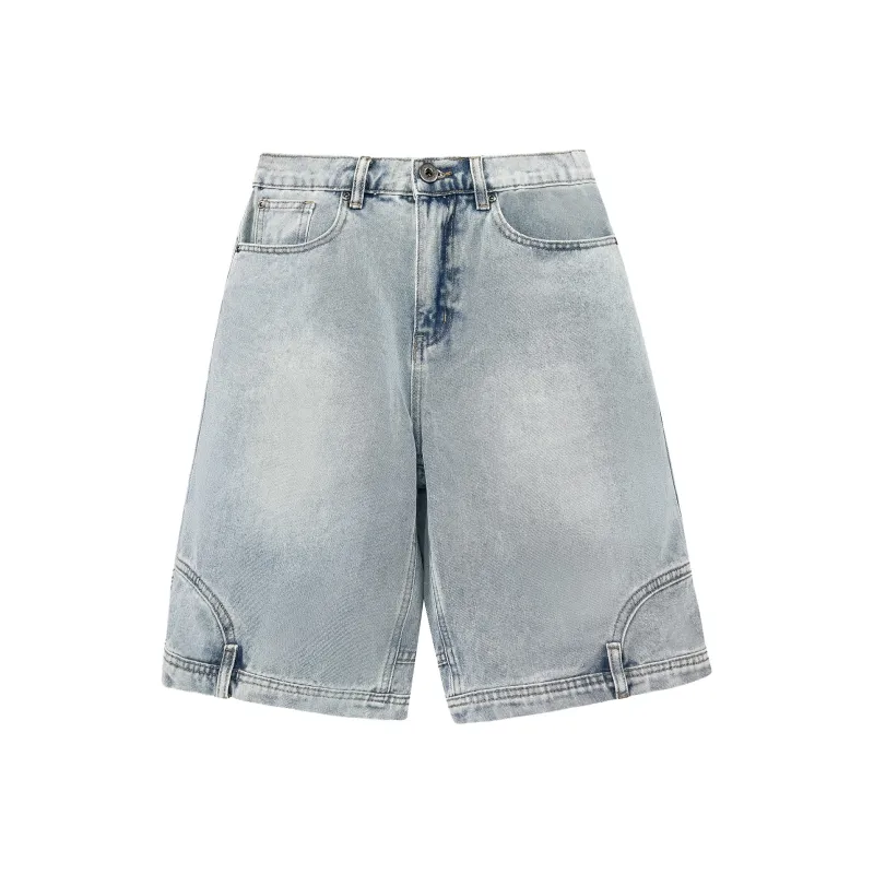 FAR BACK Denim Shorts Unisex-0