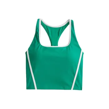 Hollister Tank Tops Women's Green Stripes