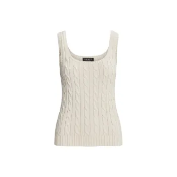 Polo Ralph Lauren Cable knit Scoop neck Top