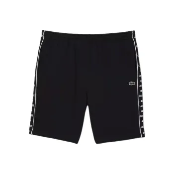 LACOSTE Logo stripe Fleece Shorts