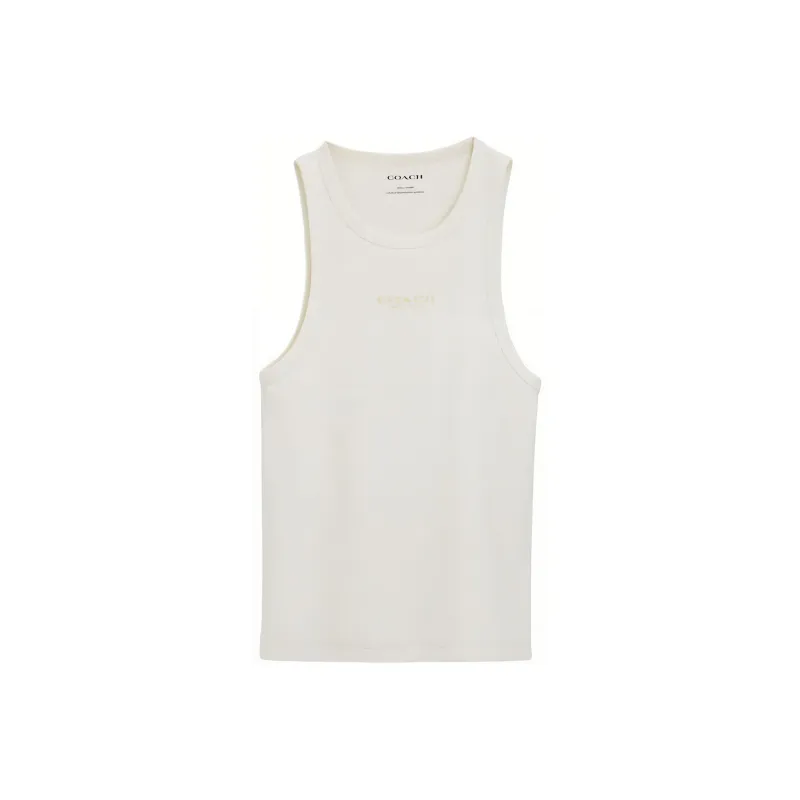 COACH Tank Tops Women's White-0