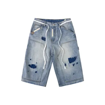 8FF Denim Shorts Men Mumbai Blue