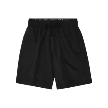 EMPORIO ARMANI Asv Logoband Recycled Fabric Boardshorts
