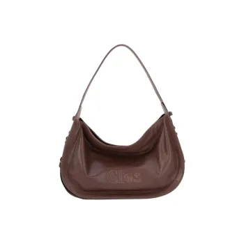Clos Vegetable Tanned Sheepskin Hobo Bag, Crossbody Bag, Shoulder Bag Medium Size Women's Multicolor