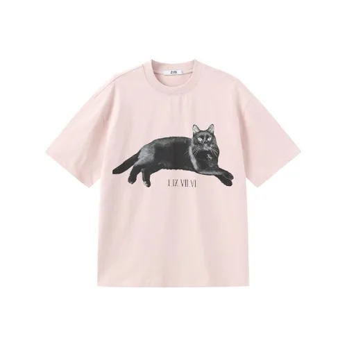 ZUO T Shirts Men Pink