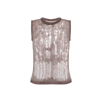 RICK OWENS Maglia Spider Tank Dust