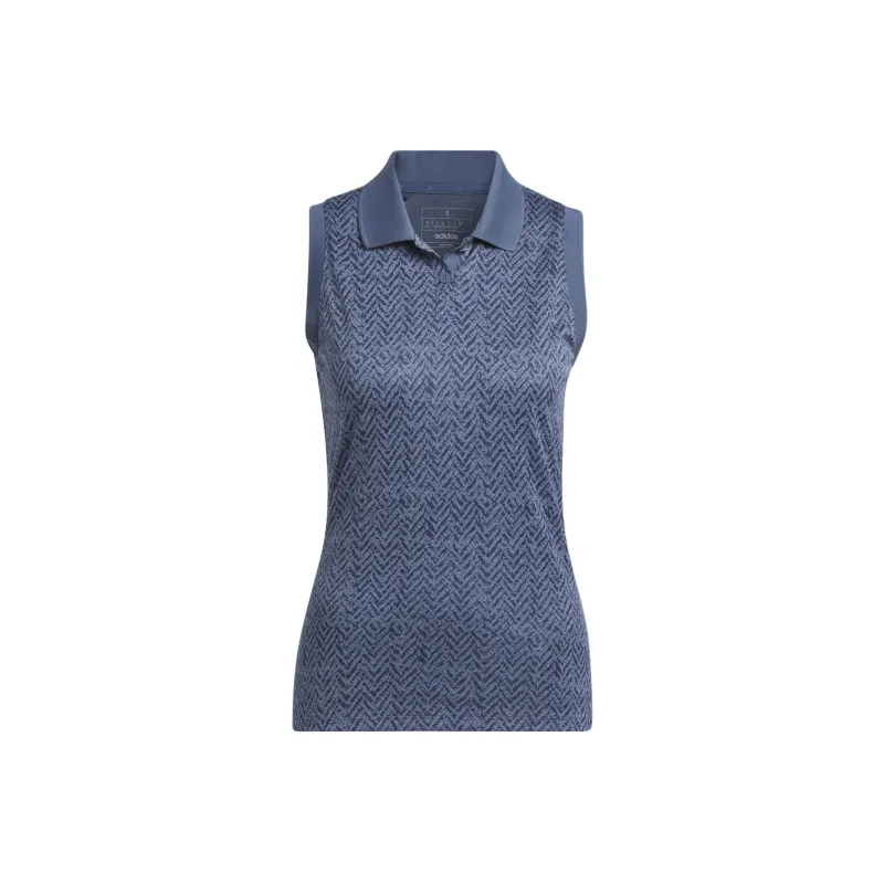 Adidas Free Shipping With AdiClub Ultimate365 Jacquard Sleeveless Polo Shirt-0