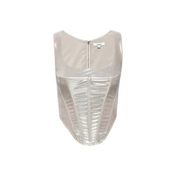 Miaou CAMPBELL CORSET Tank Tops Women's Silver Foil Color