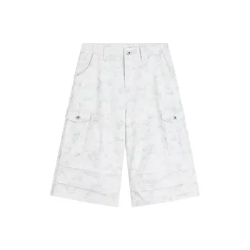 WOLF CODE Cargo Shorts Unisex Dirty White