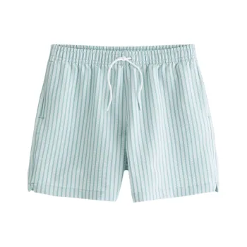 Abercrombie＆Fitch Swimming Shorts Men's Light Blue Stripes