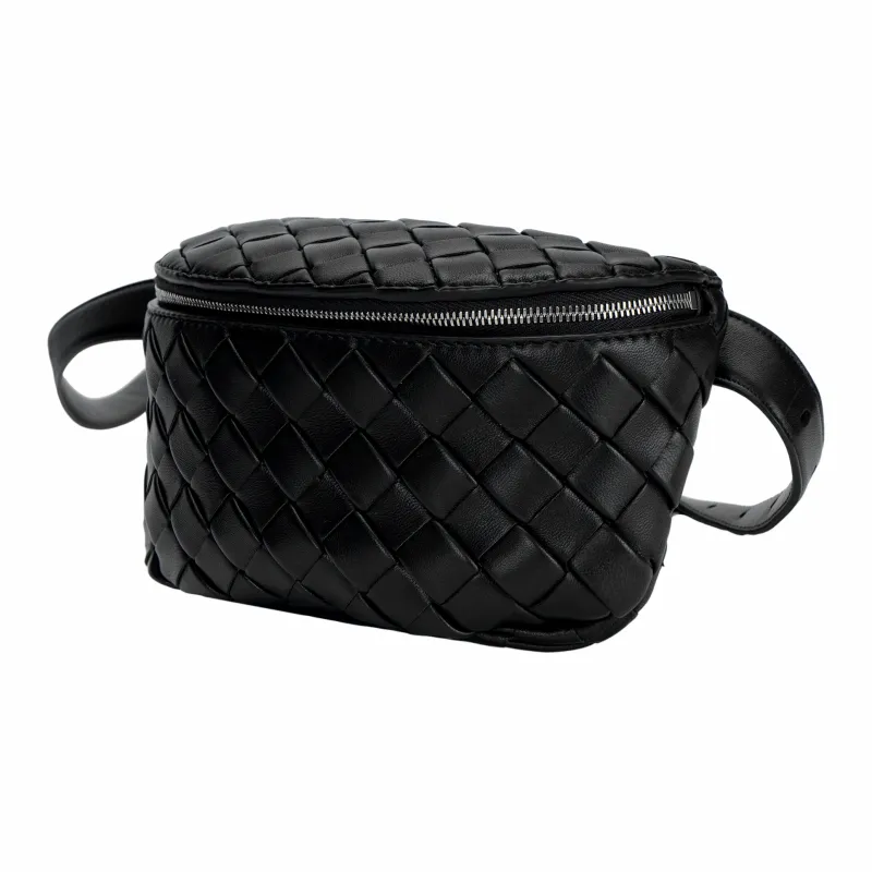 Bottega Veneta Intrecciato Calfskin Fanny Pack Trumpets Men's Dark Green-1